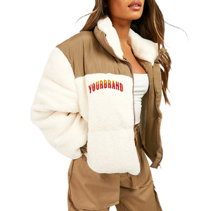 Wholesale Winter <b>Mens</b> <b>Jackets</b> Fleece <b>Sherpa</b> <b>Jacket</b> for <b>Men</b> Warm Thick Zip Up Color Block Soft Casual Streetwear Fashion Coat - Product Image 5