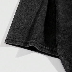 Camiseta de Hombre 2025, Nueva, de Alta Calidad, Estilo Y2K, con Estampado de Letras, Lavado Pesado, Color Lavado, Manga Corta, Hip Hop, 100% Algodón, Ecológica - Product Image 4