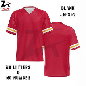 Revolucionario diseño de contraste de color nuevo estilo camiseta de fútbol americano camisetas de algodón transpirables para adultos ropa deportiva informal - Product Image 5