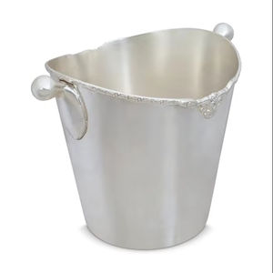 Seau à glace en métal de style élégant, best-seller, rafiné, pour bar, vin, champagne, refroidisseur de boissons, accessoire de table de fête, élégant - Product Image 1