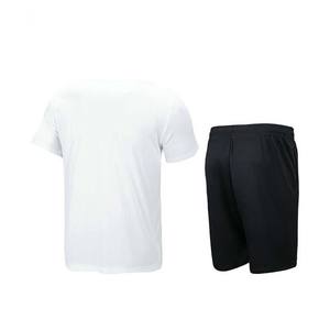 Ropa de hombre de talla grande para hombre conjuntos ropa deportiva 2 uds camiseta y pantalones cortos chándal de algodón de alta calidad transpirable High Street Men Set - Product Image 4