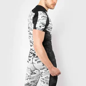 Nouveauté 2026 Vente en gros Rashguard de compression pour homme en polyester de haute qualité à manches courtes - Product Image 5