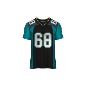 เสื้อฟุตบอลอเมริกันสำหรับผู้ใหญ่แบบยูนิเซ็กซ์ ผลิตจากโพลีเอสเตอร์ 100% รับสกรีนชื่อทีมและหมายเลขด้วยเทคนิคการพิมพ์แบบรีดร้อน ระบายอากาศได้ดี - Product Image 1