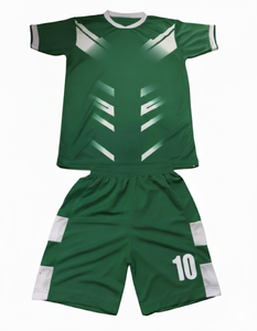 ชุดยูนิฟอร์มฟุตบอลระบายอากาศได้ดี เป็นมิตรกับสิ่งแวดล้อม ชุดเสื้อและกางเกงขาสั้นแบบแห้งเร็ว ผลิตตามสั่ง 100% โพลีเอสเตอร์ สำหรับสโมสร ฝึกซ้อม และแข่งขัน รับผลิตแบบ OEM - Product Image 1