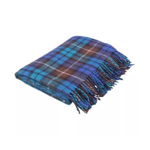 Venta caliente de lujo suave y cómoda manta de lana azul Buchanan de moda adecuada para uso en invierno - Product Image 4