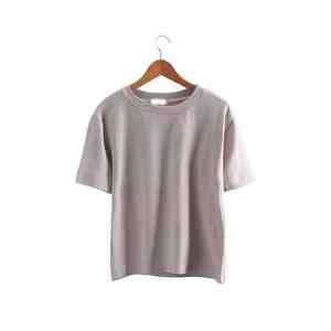 T-shirts à manches courtes pour hommes en coton 100% de couleur unie surdimensionnés, imprimés sur mesure en gros - Product Image 4