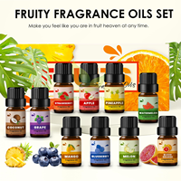 Huile parfumée fruitée à longue durée de vie et à forte intensité pour l'aromathérapie, huile de myrtille, d'ananas et de fraise pour diffuseur