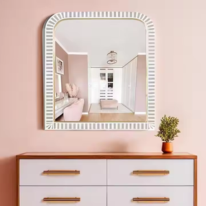 Espejo de pared con incrustaciones de hueso, lujo de la mejor calidad para baño moderno decorativo de Crescent Crafts - Product Image 3