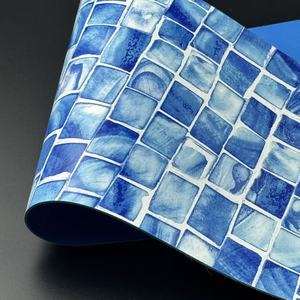 Toptan moda tasarım zemin mozaik üzerinde 1.2MM 1.5MM 1000D su geçirmez PVC havuz kaplama malzemesi - Product Image 1