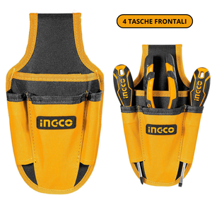 Borsa Porta Attrezzi Frontale con Passante per Cintura, 4 Scomparti per Telefono e Utensili - Product Image 6