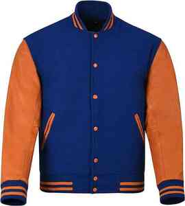 Chaqueta universitaria personalizada con mangas de lana y cuero estilo callejero al por mayor chaqueta de béisbol universitaria para hombre - Product Image 3