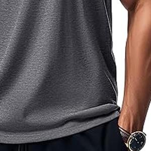 Débardeur de sport pour homme Débardeur à col en U à séchage rapide Débardeur en tissu côtelé pour homme fabriqué par Dress Sports - Product Image 3