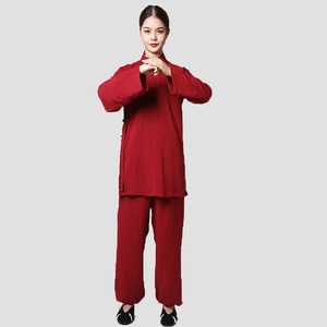 Jiu jitsu kimono traditionnel chinois Wudang lin Taiji Robe taoïste pratique porter des arts martiaux Performance tenue et costume Zen - Product Image 2