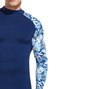 Design Your Own Logo New Design Men Rash Guard for Sale / 100% Polyester Material Made Men Spandex Polyester Rash Guard - Product Image 6