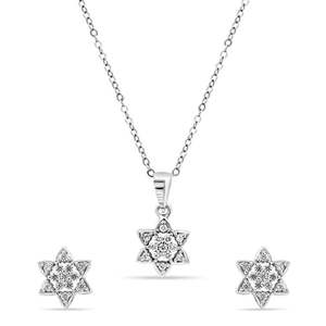 ชุดเครื่องประดับเงิน Zarkan Star Power รุ่นคลาสสิค สีทอง สีโรสโกลด์ ประดับมุก เซอร์คอน เพชร รูปทรงเรขาคณิต รูปหัวใจ สำหรับงานแต่งงาน งานปาร์ตี้ และของขวัญ - Product Image 2
