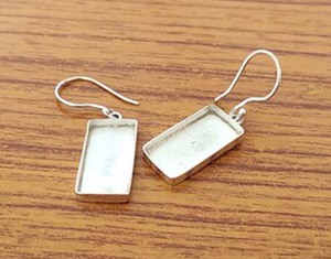 Wholesale 925 Sterling Silver Diamond Stud Earring Connectors <b>Jewelry</b> <b>Findings</b> for Jewellery Making - Product Image 2