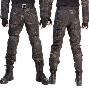 Pantalones de Paintball de desgaste duradero, pantalones tácticos de camuflaje de combate de Paintball, pantalones con rodilleras, ropa al por mayor - Product Image 2