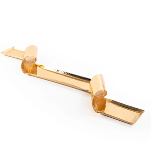 Le plus récent plateau de service X-Large en métal torsadé avec plateau de conception de finition nickelé pour la conception de décor de vaisselle - Product Image 2