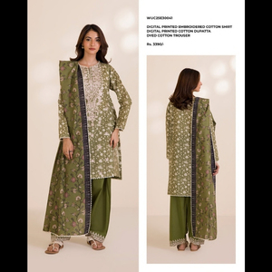 ZELLBURY 2025 Collection par AL-RAHIM TEXTILE Lot de 8 robes Salwar Kameez en coton Tenues de soirée d'hiver formelles - Product Image 3