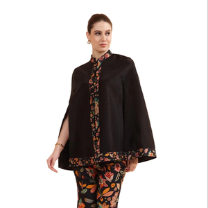 Broderie florale-Highlights Co-ord Set fait à la main 100% lin décontracté deux pièces pour un usage quotidien travail personnalisé imprimé produit en vrac - Product Image 1