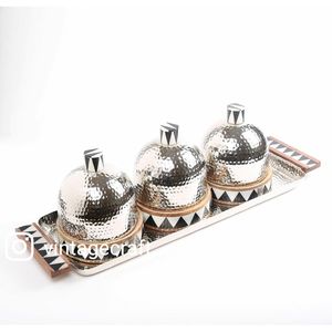 Elegante Bandeja de Servicio Hecha a Mano con Incrustaciones de Nácar Pulido, Ecológica, Decorativa, de Lujo, Multiusos para Cocina, Comedor y Mesa - Product Image 5