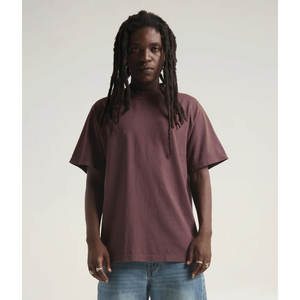 T-shirt de fitness à manches courtes et col ras du cou pour hommes T-shirt haut de gamme épais et flammé T-shirt en tricot épais uni et blanc - Product Image 4