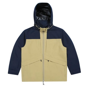 Coupe-vent pour homme, veste légère décontractée printemps-automne, veste à capuche de couleur contrastée, veste à fermeture éclair pour homme, vêtements d'extérieur bon marché - Product Image 1