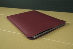 Housse en cuir personnalisée Air et Pro 13 "14" 16 "en relief véritable Mac Book Case Cover 13 14 16 Inch LLS-0054C - Product Image 5