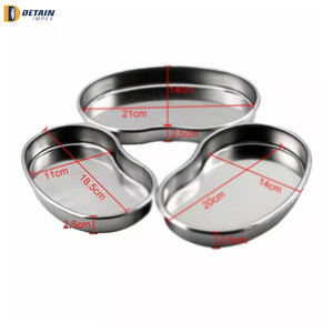 Plateau en forme de rein en acier inoxydable Plateau d'instrument chirurgical médical réutilisable Kit de suture Instrument médical - Product Image 3