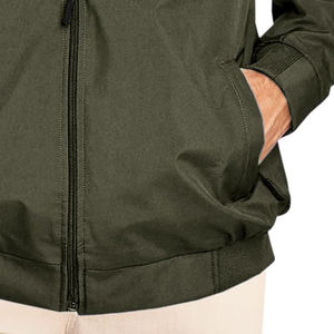 Personalizado de invierno de diseño Vintage de la escuela de La Universidad de los hombres de la cremallera frontal bolsillos de béisbol Letterman Varsity chaqueta impermeable de lana - Product Image 2