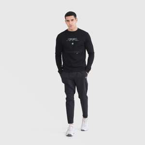 Sudadera Agradable al Tacto 100% Algodón en Color Negro, Tejido de Felpa Francesa, Diseño Serigrafiado y Bordado en 3D - Product Image 4