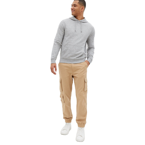 Men's 100% Cotton Pullover Hoodie High Quality <b>Thick</b> <b>Fleece</b> Custom Size Print OEM Service for Winter Streetwear Thermal Hoodies - Product Image 1