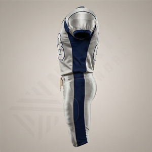 Ensemble complet de maillot de football américain, design personnalisé, ensemble uniforme à séchage rapide, équipement d'entraînement professionnel pour hommes, taille plus, 100% polyester - Product Image 3