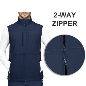 Vêtements de chasse pour hommes gilet polaire veste gilet softshell broderie personnalisée Logo hiver chaud hommes gilets - Product Image 4