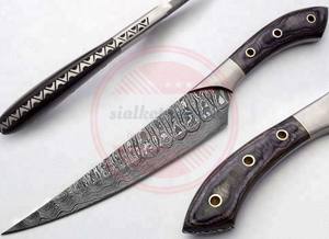 Cuchillo para filetear hoja de acero de Damasco al por mayor cuchillo para rebanar pescado profesional cuchillos para filetes de pescado - Product Image 4