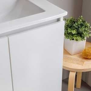 Bali 120cm White <b>Wall</b>-Hung Bathroom Cabinet with Doors and 120x110cm <b>Mirror</b> Bathroom <b>Sets</b> - Product Image 3