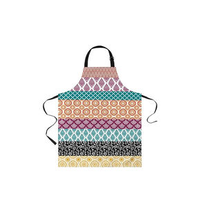 Juego de delantal de cocina 100% algodón de último diseño superventas de tamaño personalizado a precio mayorista - Product Image 1