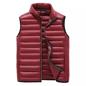 New High Quality Breathable Custom <b>Men</b> Jacket Fashion Winter Wear Down Puffer Jacket Packable <b>Vest</b> Half Sleeveless Jacket - Product Image 6