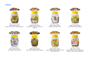 Piruletas de sal marina Big Top 9,6G x 50 PCs x 18 bolsas Cola, pepino, limón, ciruela agria Hecho en Malasia Halal - Product Image 2