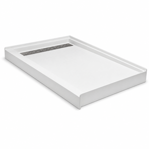 Bases de <span class=keywords><strong>ducha</strong></span> rectangulares antideslizantes de SMC blanco sólido, modernas, directamente de fábrica, para hoteles en EE. UU. - Product Image 1