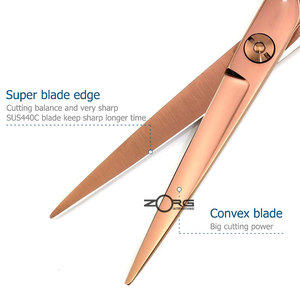 Ciseaux de coiffeur professionnels pour la coupe de cheveux prix d'usine Sharp Smooth Salon en acier inoxydable utiliser une lame de beauté droite - Product Image 4