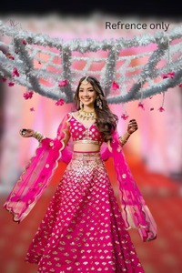 Filet de fleurs pour l'entrée de la mariée, taille 4x6 pieds, style indien Punjabi, Phoolon Ki Chaddar, fleurs de jasmin artificielles faites à la main avec des perles - Product Image 5