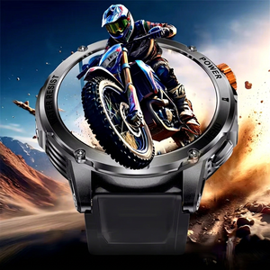 Montre connectée pour homme AK93, écran HD de 1,53 pouce, étanche IP67, moniteur de fréquence cardiaque, appel Bluetooth, lampe de poche, montre de sport - Product Image 6