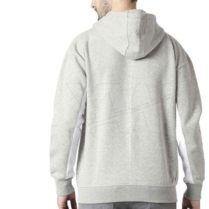 Sweat à capuche d'hiver respirant personnalisé pour hommes Veste de fitness de haute qualité en polyester/coton teint en tissu - Product Image 3