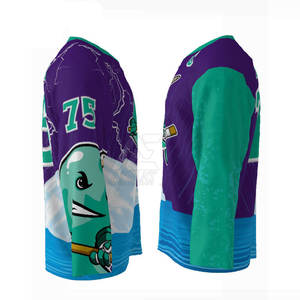 Camisetas de Hockey sobre Hielo Sublimadas Personalizadas para Adultos y Jóvenes 2025, Camiseta de Hockey sobre Hielo Sublimada de Calidad Única - Product Image 5