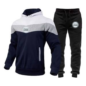 Conjunto Deportivo Informal de 2 Piezas con Capucha para Hombre, Conjunto de Jogger de Felpa con Logotipo de Doble Punto - Product Image 6