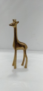 Sculpture moderne en métal léopard doré dessus de table ornement décoratif pour la maison salon hôtel couloirs Sculpture animale - Product Image 5