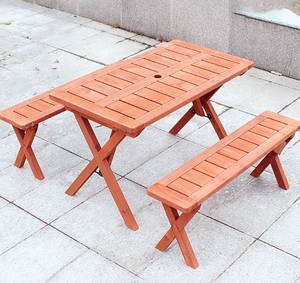 Juegos de mesas de picnic de madera maciza (plegables / RTA) - Product Image 1