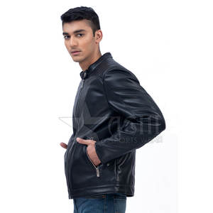 Chaqueta de cuero de piel de vaca con estilo para hombre de calle superior de alta calidad con diferentes colores al mejor precio para el invierno - Product Image 5
