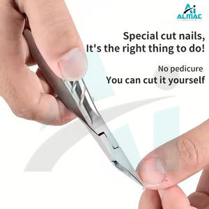 ALMAC profesional de doble acción pinzas para uñas de los pies antideslizante cómodo mango cortadores de uñas pedicura cutícula dedo belleza - Product Image 2